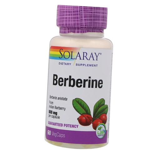 Вітаміни Solaray Berberine 500 60вегкапс (36411034) фото №2