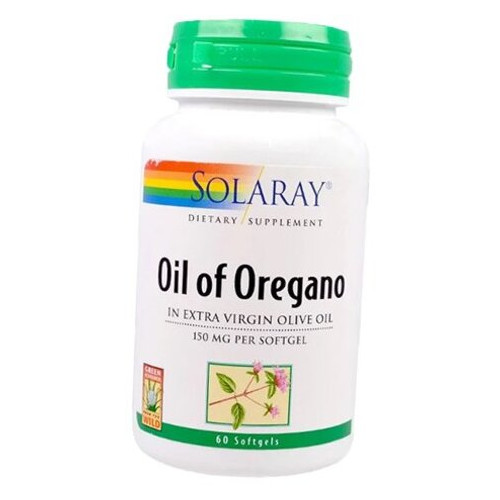 Вітаміни Solaray Oil of Oregano 150 60 гелкапс (36411013) фото №1