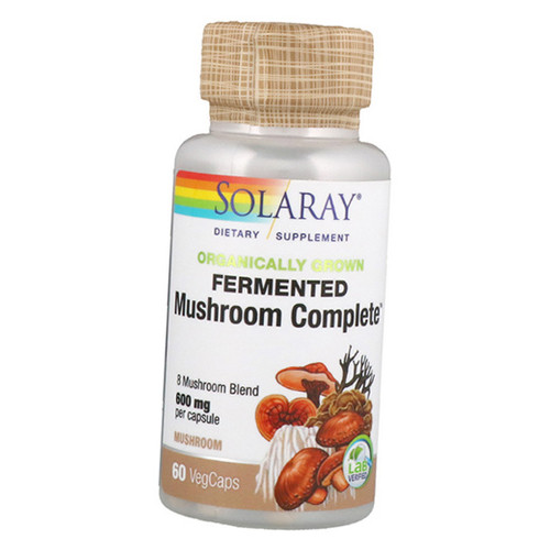 Вітаміни Solaray Fermented Mushroom Complete 60 вегкапсул (71411017) фото №1