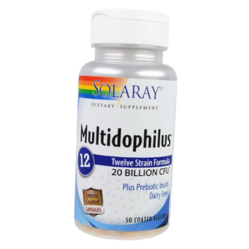 Вітаміни Solaray Multidophilus 12 20 Billion 50 вегкапсул (69411001) фото №2