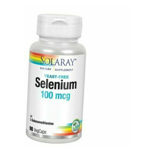Вітаміни Solaray Yeast-Free Selenium 100 90вегкапс (36411055) фото №1