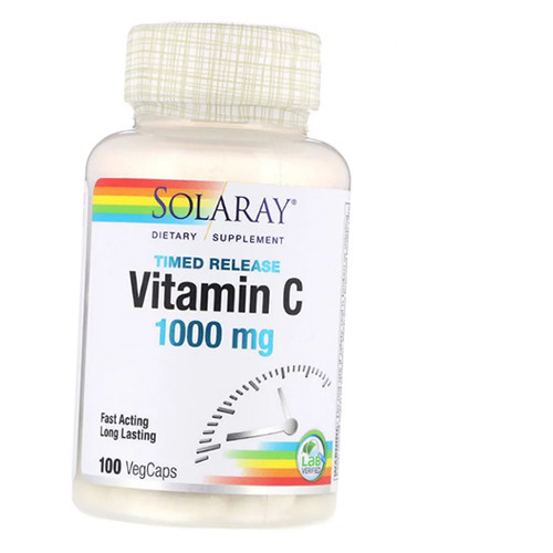 Вітаміни Solaray Timed Release Vitamin C 1000 100вегкапс (36411040) фото №1