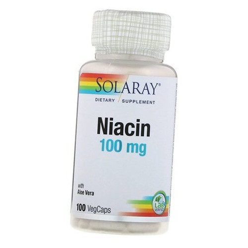 Niacin Solaray Niacin 100 100 капсул (36411075) фото №1