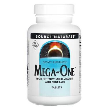 Мультивітаміни Source Naturals Mega-One No Iron (30 tab) фото №1