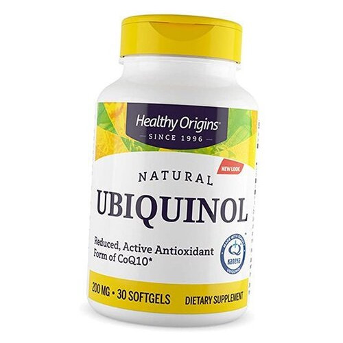 Антиоксидант Healthy Origins Ubiquinol 200 30 гелевих капсул (70354015) фото №2