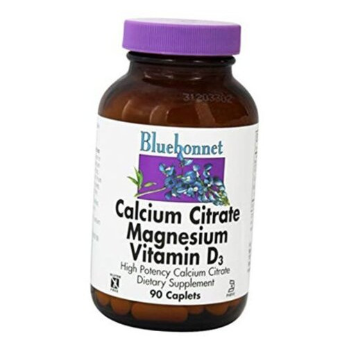 Вітаміни Bluebonnet Nutrition Calcium Citrate Magnesium Vitamin D3 90 каплет (36393064) фото №1