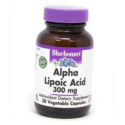 Антиоксидант Bluebonnet Nutrition Альфа-ліпоєва кислота 300 30 капсул (70393009) фото №2