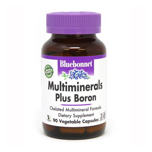 Вітаміни та мінерали Bluebonnet Nutrition Multiminerals Plus Boron 90 капсул (CN3978) фото №1