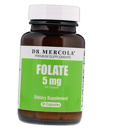 Вітаміни Dr. Mercola Folate 5 30 капсул (36387017) фото №1