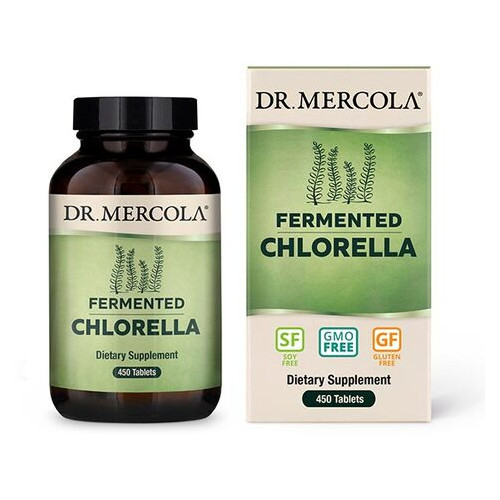 Вітаміни та мінерали Dr. Mercola Fermented Chlorella 450 таблеток фото №1