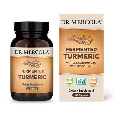 Вітаміни та мінерали Dr. Mercola Fermented Turmeric 60 капсул фото №1