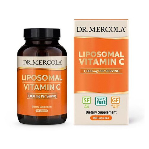 Вітаміни та мінерали Dr. Mercola Liposomal Vitamin C 1000 mg 180 капсул фото №1