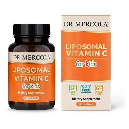 Вітаміни та мінерали Dr. Mercola Liposomal Vitamin C for Kids 30 капсул фото №1