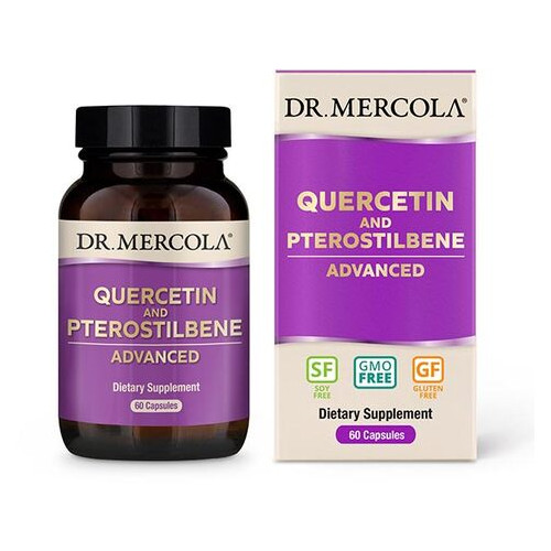Вітаміни та мінерали Dr. Mercola Quercetin And Pterostilbene Advanced 60 капсул фото №1
