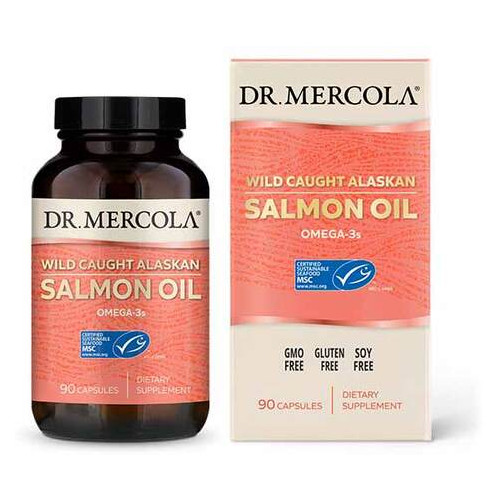 Жирні кислоти Dr. Mercola Salmon Oil 90 капсул фото №1
