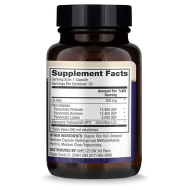 Травні ферменти Dr. Mercola Gallbladder Enzymes 30 капсул  фото №2