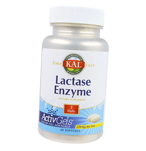 Вітаміни KAL Lactase Enzyme 60 гелкапсул (69424001) фото №2