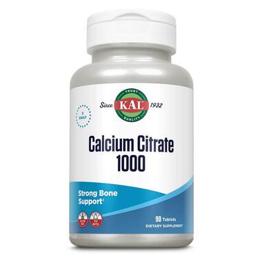 Добавка KAL Calcium Citrate 1000 90 tab фото №1