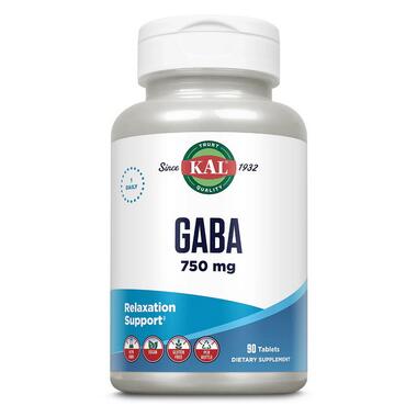 Вітаміни та мінерали KAL GABA 750 mg (90 tab) фото №1
