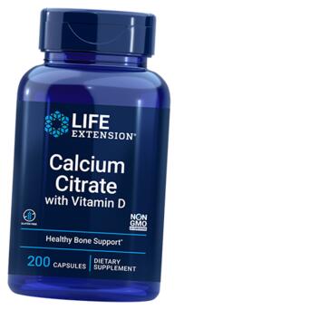 Вітаміни Life Extension Calcium Citrate with Vitamin D 200 вегкапсул (36346034) фото №1