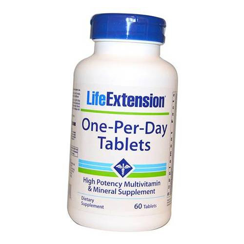 Вітаміни Life Extension One-Per-Day Tablets 60 таблеток (36346016) фото №2