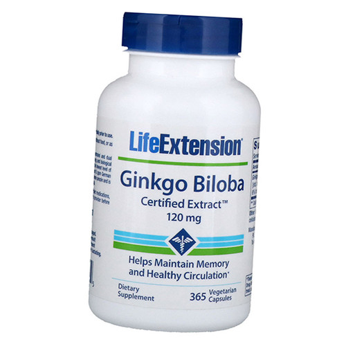 Вітаміни Life Extension Ginkgo Biloba 120 365вегкапс (71346004) фото №2