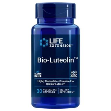 Витаминно-минеральный комплекс Life Extension Био-лютеолин, 100 мг, Bio-Luteolin, 30 вегетарианских капсул (LEX25473) фото №1