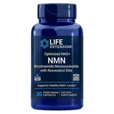 Витаминно-минеральный комплекс Life Extension Никотинамид с ресвератролом, NMN Nicotinamide Mononucleotide with Resveratr (LEX25563) фото №1