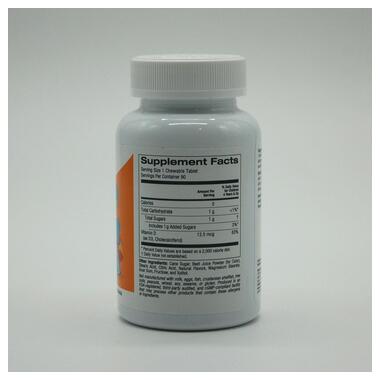 Вітаміни та мінерали California Gold Nutrition Kids Vitamin D3 12.5 mcg (500 IU) Chewable 90 жувальних таблеток вишня фото №2