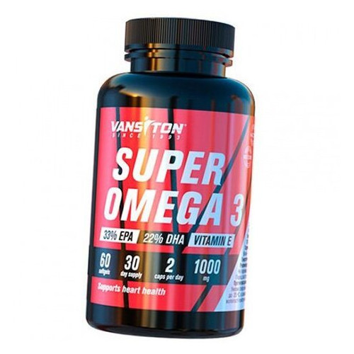 Omega Vansiton Super Omega 3 60 гелевих капсул (67173003) фото №1