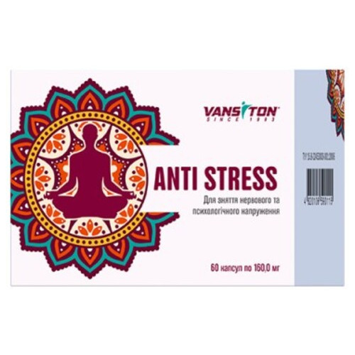 Вітамін Вансітон Anti Stress 60 капсул фото №1