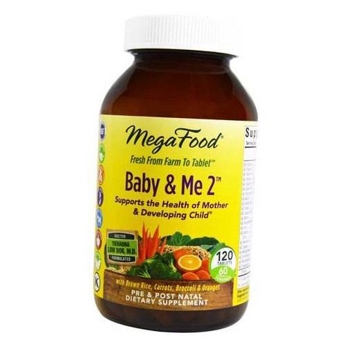 Вітаміни Mega Food Baby & Me 2 120 таблеток (36343010) фото №2