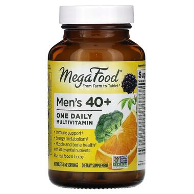 Добавка MegaFood Mens 40+ One Daily 60 таблеток  фото №1