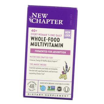 Вітаміни New Chapter Every Woman's 40 One Daily Multivitamin 48 таблеток (36377023) фото №2