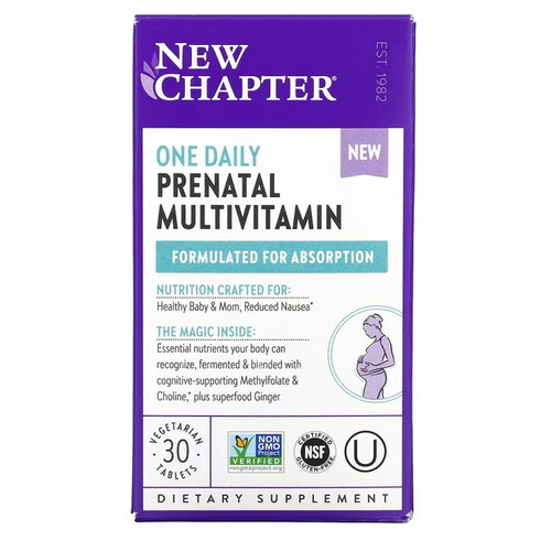 Вітамін New Chapter One Daily Prenatal Multivitamin 30 таблеток фото №3