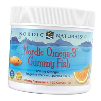 Omega Nordic Naturals Omega-3 Gummy Fish 30tab Mandarin (67352037) фото №1