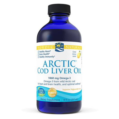 Жирные кислоты Nordic Naturals Arctic Cod Liver Oil 237 мл лимон фото №1