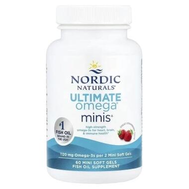 Витаминно-минеральный комплекс Nordic Naturals Рыбий Жир, Омега-3, 1120 мг на порцию, вкус клубники, Ultimate Om (NOR-06100) фото №3