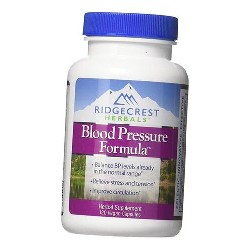Вітаміни Ridgecrest Herbals Blood Pressure Formula 120 вегкапсул (71390005) фото №1