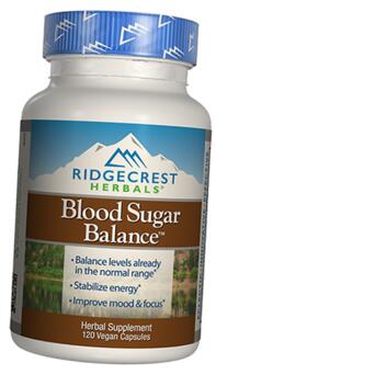 Вітаміни Ridgecrest Herbals Blood Sugar Balance 120 вегкапсул (71390006) фото №2
