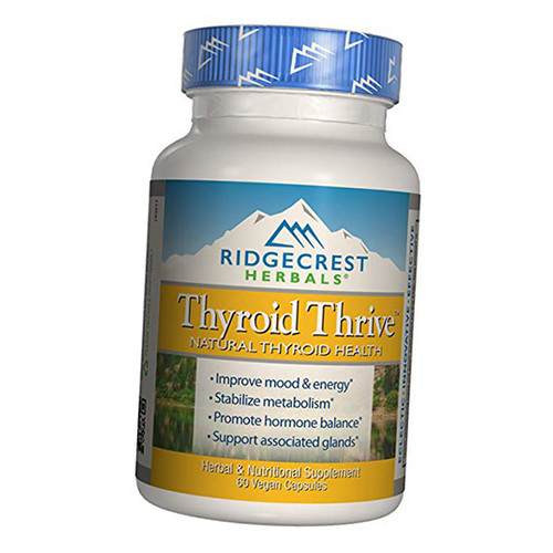 Вітаміни Ridgecrest Herbals Thyroid Thrive 60 вегкапсул (71390001) фото №2