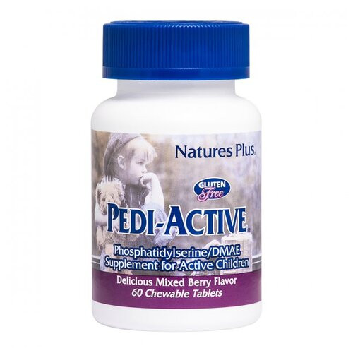 Вітаміни для активних дітей з ягідним смаком Natures Plus (Pedi Active) 60 жувальних таблеток фото №1