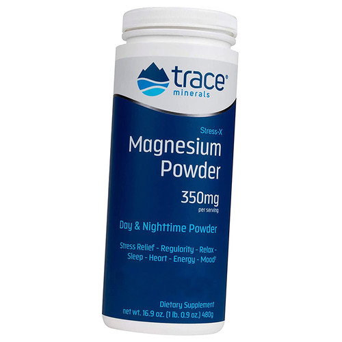 Магній захист від стресу Trace Minerals Stress-X Magnesium Powder 240г Малина-лайм (36474028) фото №1