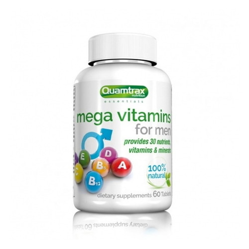Вітаміни та мінерали Quamtrax Mega Vitamins for Men 60 таблеток фото №1
