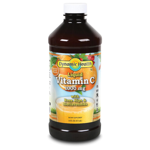 Вітамін Dynamic Health Liquid Vitamin C 1000 mg 473 мл цитрус фото №1