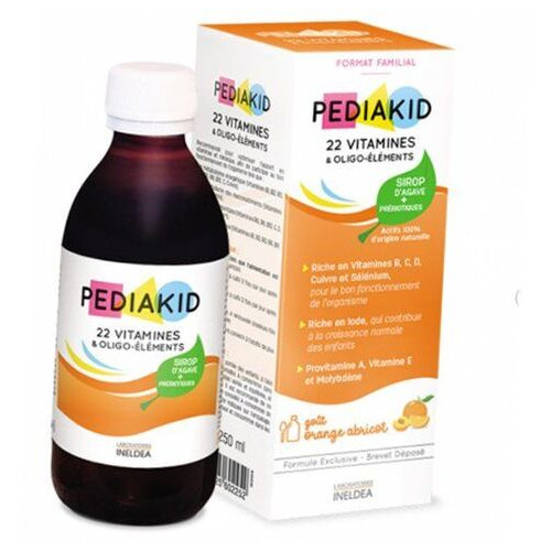 Дитячі вітаміни Pediakid 22 Vitamins And Minerals 125мл Апельсин-лимон (36505001) фото №2