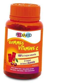 Жевательный Вітамін С для детей Pediakid Vitamin C Gummies 60таб Натуральная вишня (36505005) фото №1