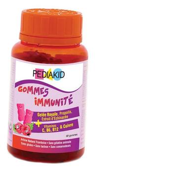 Комплекс для імунітету для дітей Pediakid Immunity Gummies 60таб Натуральна малина (71505007) фото №1