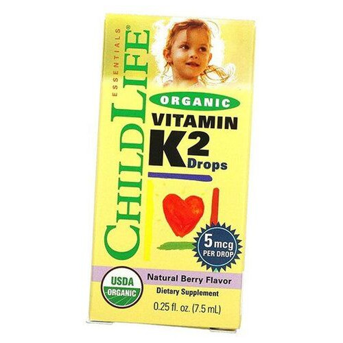 Органічний вітамін К2 для дітей ChildLife Organic Vitamin K2 75мл Ягода (36514003) фото №1