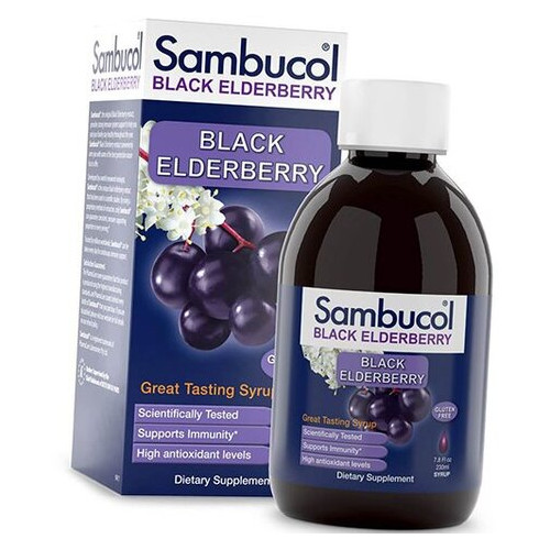 Сироп із Чорної Бузини Sambucol Black Elderberry Original Syrup 230мл (71513005) фото №1